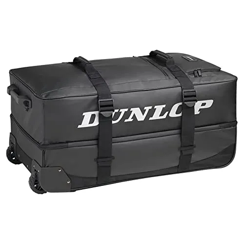 Dunlop Sports Unisex-Erwachsene Dunlop Pro Wheelie Travel Bag, Black, Einheitsgröße