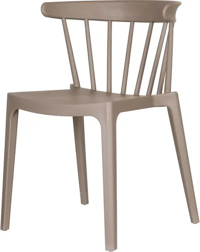 WOOOD Esszimmerstuhl taupe - Robuster Esszimmerstuhl in taupe, ideal für den Garten. Mit einer max. Belastbarkeit von 150 kg und komfortabler Sitzhöhe von 44,5 cm.