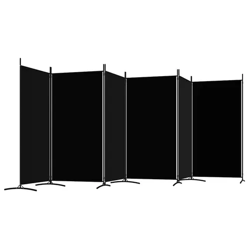vidaXL 6-teiliger Paravent Raumteiler - Paravent & Raumteiler aus strapazierfähigem Stoff, ideal zur Schaffung von Privatsphäre und als flexibles Raumgestaltungselement. Klappdesign für platzsparende Aufbewahrung.