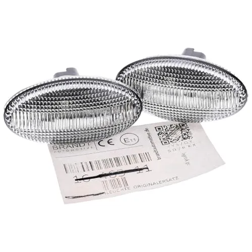 BRANDT Seitenblinker Set LED für Peugeot Modelle - LED Seitenblinker Set von BRANDT, inkl. Montagetool. Kompatibel mit zahlreichen Peugeot Modellen. Einfache Plug&Play-Montage ohne Nacharbeit. E-geprüfte Leuchten für sicheren Einsatz.