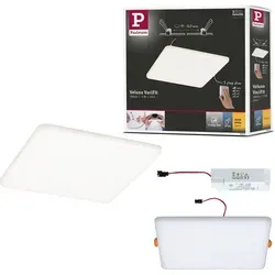Paulmann 93061 EB Panel Veluna VariFit LED-Einbauleuchte 17W Satin - Lampen - Flexibles Einbaupanel mit 17W für warmweißes Licht, einfach anpassbar für verschiedene Bohrlochgrößen und dimmbar in 3 Stufen dank 3-step-dim Funktion.