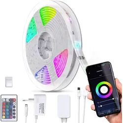 B.K.Licht BKL1243, Universalstreifenleuchte, Ambiente, Ausrichtung, Weiß, Kunststoff, IP20, II - Weiß