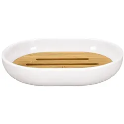 Kleine Wolke Seifenschale Timber Polyresin Weiß