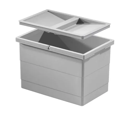 Hailo Einbaumülleimer Inneneimer 1073979 mit Deckel - Haushaltszubehör mit 84 l Fassungsvermögen, ideal für eine ordentliche Abfallentsorgung in der Küche oder im Büro.