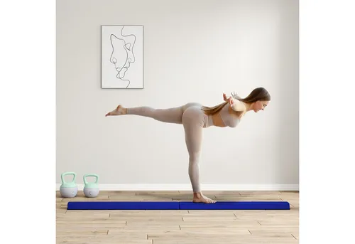 SPORTNOW Balancetrainer 236 cm - Laufräder für Kinder ab 3 Jahren, klappbar und tragbar, rutschfest bis 80 kg – ideal für Indoor & Outdoor Training.