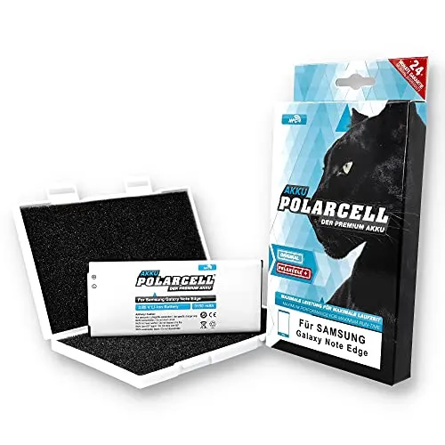 PolarCell NFC Akku für Samsung Galaxy Note Edge SM-N915F | ersetzt Original-Akku EB-BN915BBE - EB-BN915BBC - EB-BN915BBK | 3150mAh Starke Ersatz-Batterie | selektierte A+ Qualitätszellen