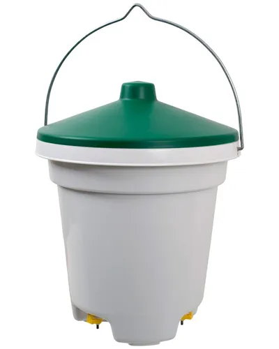 Geflügel Tränkeeimer 12 Liter für Hühner - Praktischer Tränkeeimer mit 12 Litern Fassungsvermögen, ideal für die zuverlässige Wasserversorgung von Geflügel. Robuste Bauweise und durchdachtes Design für einfache Handhabung.