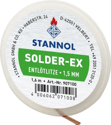 ELL STA 1,5 - Entlötlitze Solder-Ex, Kupfer, 1,6 m x 1,5 mm