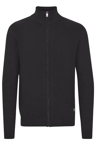 !Solid SDKayne Cardigan - Feinstrickjacke in True Black, Größe XXL - Strickjacken für Herren, aus recyceltem Baumwollmaterial, ideal für einen nachhaltigen und stylischen Look in jeder Gelegenheit.