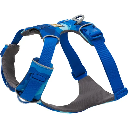 Ruffwear Front Range Harness - Hundegeschirr Gr XS Coastal Mountains - Gepolstertes Hundegeschirr für den täglichen Einsatz in der Farbe Coastal Mountains, ideal für Freizeitaktivitäten mit Ihrem Hund.