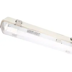 LED-Wannenleuchte 20,5 W 3100 lm – Grau - Feuchtraumleuchte mit staubdichtem und strahlwassergeschütztem Design, ideal für Garagen und Heizräume. Hoch effiziente Röhre für lange Lebensdauer und angenehmes, flimmerfreies Licht.