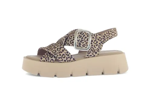 Gabor Damen Plateausandalen - Wanderschuhe mit bequemer, dicker Sohle und Klettverschluss für optimalen Halt, ideal für entspannte Sommertage.