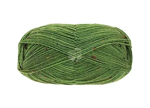 LANA GROSSA Meilenweit 100 | Sockenklassiker, uni und bedruckt, waschmaschienenfest | Handstrickgarn aus 80% Schurwolle & 20% Polyamid | 100g Wolle zum Stricken & Häkeln | 420m Garn FB165