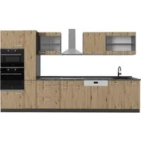Produktbild Vicco Küchenzeile R-Line, Artisan Eiche/Anthrazit, 350 cm