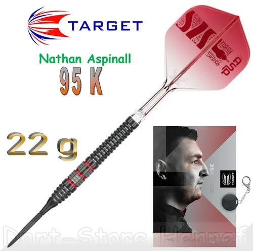 Target Darts Nathan Aspinall Steel Tip Dart Set 22G