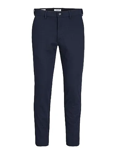 JACK & JONES Male Chino Marco Cooper - Bequeme Wanderhose - Wanderhosen aus 50% recyceltem Polyester, mit normaler Bundhöhe und elastischem Material für optimalen Komfort bei Outdoor-Aktivitäten.