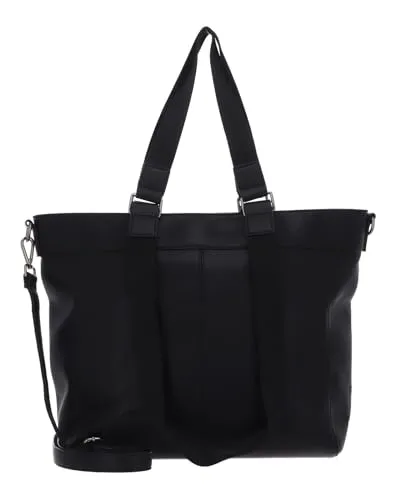 FREDsBRUDER Keep On Smiling Big Shopper Schwarz in schwarz von FREDsBRUDER