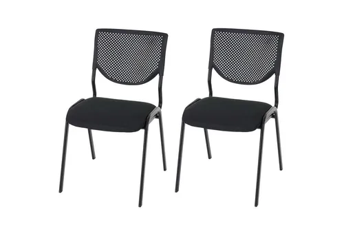 PROREGAL Besucherstuhl 2er-Set – Stapelbar & Komfortabel