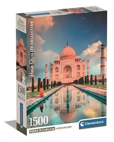 Puzzle 1500 Compact Taj Mahal Clementoni 8005125317189