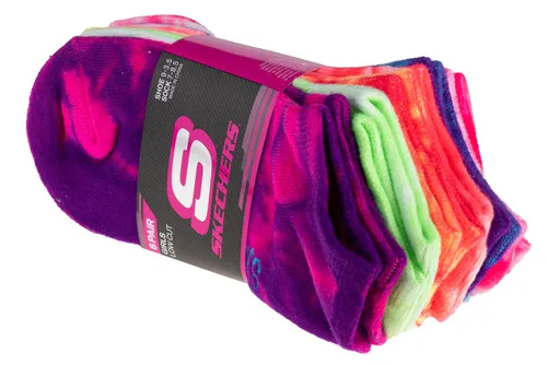 Skechers 6pk Girls Non Terry Tie Dye S107679-MULT von Skechers