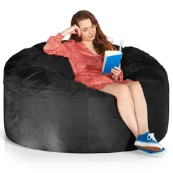 Green Bean Jumbo Max Riesensitzsack XXL – Flauschiger Velours-Sitzsack mit Memory-Schaum - Sitzsäcke – Maximale Gemütlichkeit mit Memory-Schaumfüllung, ideal für entspanntes Sitzen und Relaxen, waschbarer Bezug und in 5 Größen erhältlich.