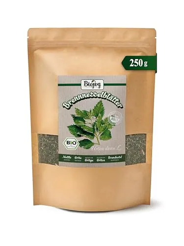 Biojoy BIO-Brennessel-Tee (250 g), Brennnesselblätter getrocknet und geschnitten, Kräutertee (Urtica dioica)