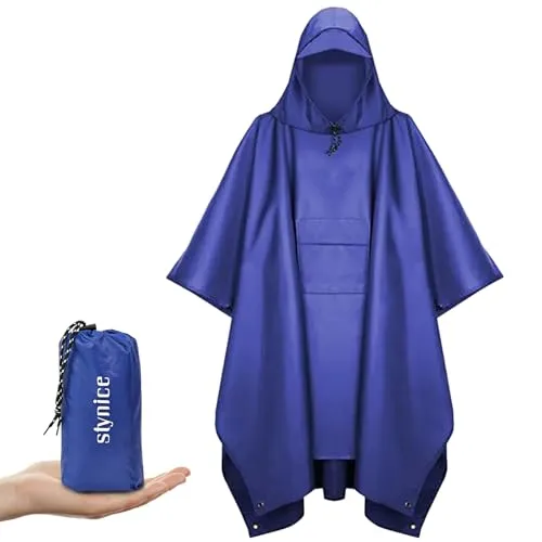 Leichter wasserdichter Regenponcho für Herren und Damen