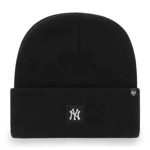 '47 Brand MLB New York Yankees Compact Alt '47 CUFF KNIT Strickmütze - Unisex Beanie in Schwarz mit Logo der New York Yankees. Ideal für Freizeit und Sport, bietet Stretch für optimalen Sitz und Wärme an kühlen Tagen. Perfekt für jeden Outfit!