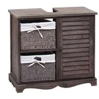 Waschbeckenunterschrank MCW-H20, Badezimmer Waschtisch aus Massivholz