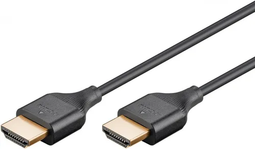Slim Ultra High-Speed HDMI™-Kabel mit Ethernet, 8K/60 Hz, Schwarz, 2 m