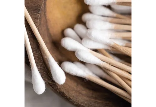 Bestlivings Wattestäbchenspender Bambus, (800-tlg., 4 x 200 Stück), umweltfreundlich, vegan, 100% plastikfrei