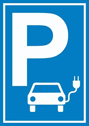 HB-Druck Parkplatz Elektrofahrzeug Schild A4 (210x297mm)