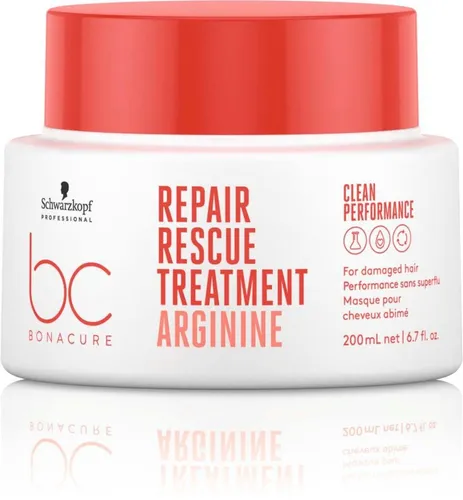 Schwarzkopf Professional BC Bonacure REPAIR RESCUE Treatment 200 ml - Haarmaske für geschädigtes Haar mit Care-Boost Complex, bietet tiefenwirksame Pflege und verbessert die Kämmbarkeit, ohne zu beschweren.