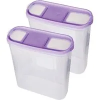 Bestlivings Frischhaltebox Schüttdose 4,5 Liter 2er Pack Lila