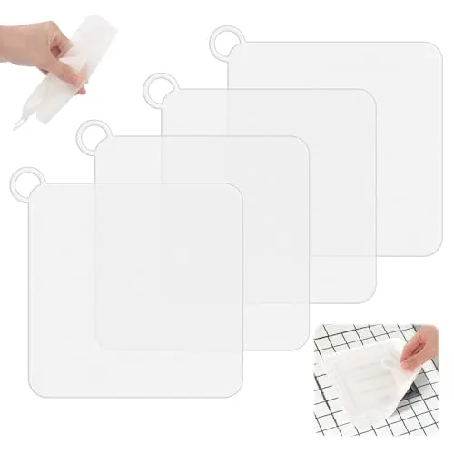 UKOFEW Universal Abflussstopfen Waschbeckenstöpsel,4 Stück Silikon-Bodenablaufmatte,Badewannenstöpsel Stöpsel,Quadrat Anti Geruchswaschbecken Abdeckung,für Dusche Badewanne Küche Spüle (15 X 15cm)