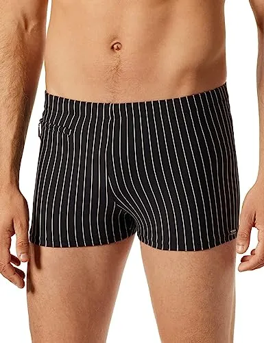 Schiesser Herren Komfort mit Bein Badehose, schwarz, 8 von Schiesser