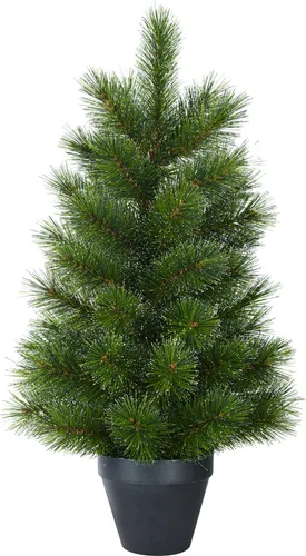 Black Box Trees Künstlicher Weihnachtsbaum Glendon 90 cm - Künstlicher Weihnachtsbaum im Topf, ideal für festliche Dekoration. Mit robusten Hart-PVC-Nadeln und einer Höhe von 90 cm sorgt er für eine stimmungsvolle Atmosphäre.