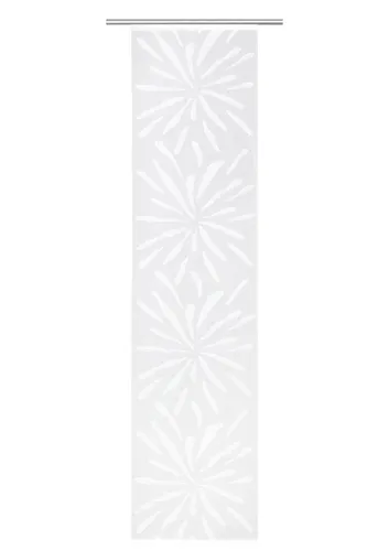 Flächenvorhang Schiebevorhang Blume 60x245cm - Hochwertiger halbtransparenter Schiebevorhang mit modernem Blumenmuster, ideal für eine stilvolle Raumgestaltung. Perfekt für jedes Zimmer und einfach zu montieren.