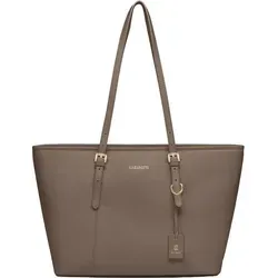 Lazarotti Shopper aus echtem Leder - Eleganter Shopper aus echtem Leder mit markanter Narbung, geräumigem Hauptfach und verstellbaren Henkeln für vielseitige Einsatzmöglichkeiten.