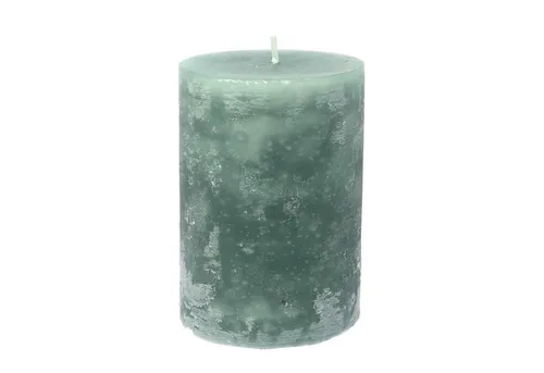 B&S Stumpenkerze Kerze durchgefärbt mint 8 x Ø 6 cm in türkis von B&S