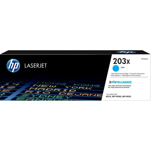 HP 203X Cyan Tonerkartusche – Original LaserJet mit hoher Reichweite - Toner für HP Color LaserJet Pro, bietet bis zu 2.500 Seiten Druckleistung und beeindruckende Qualität. Verlassen Sie sich auf zuverlässige HP Qualität für professionelle Ausdrucke.