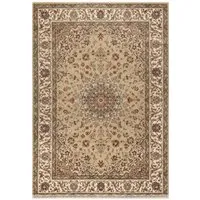 Produktbild Peyer Syntex Kurzflor Teppich Amina Medaillon Beige 80 x 150 cm