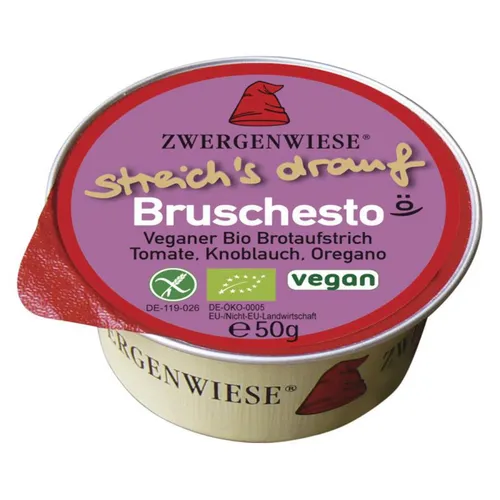 Zwergenwiese Bruschesto Brotaufstrich glutenfrei von Zwergenwiese