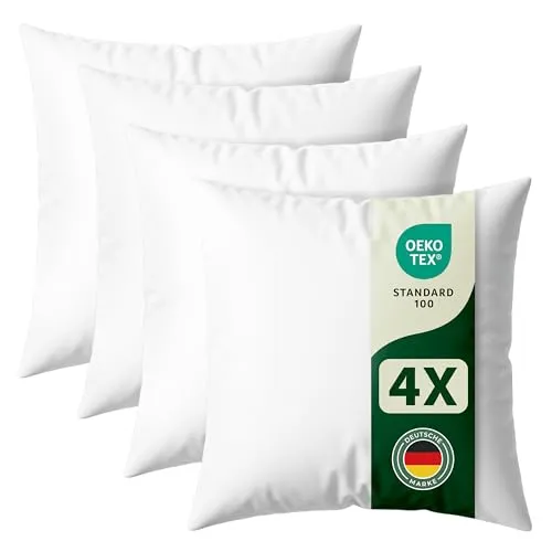 Blumtal Kissenfüllung 50x50 cm - Oeko-TEX-Zertifiziertes, waschbares, weiches Innenkissen aus Polyester