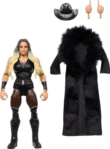 WWE Mattel Elite 111 Trish Stratus Action Figur - Action- & Spielfiguren: Trish Stratus in der Elite Serie 111 mit Entrance Jacke und wechselbaren Händen, perfekt für Sammler und Wrestling-Fans!