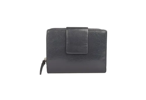 Maître Geldbörse Maitre - Unisex Geldbörse Schwollen Diethilde in Dunkelblau - Hochwertige Rindsleder Geldbörse für Damen und Herren, mit elegantem Design und praktischem Innenmaterial aus Textil, ideal für den täglichen Gebrauch.