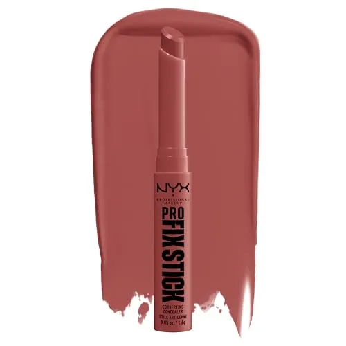 NYX Professional Makeup Korrigierender Concealer, Kaschiert Augenringe, Unreinheiten, dunkle Flecken und Verfärbungen ab, Mit Hyaluron, 12 Stunden Halt, Vegane Formel, Pro Fix Stick, Brick Red