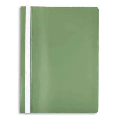 itenga Schnellhefter A4 Plastik stabil PP Kunststoff Sicht Hefter Mappe TÜRKIS genarbt 1 Stück (hellgrün)
