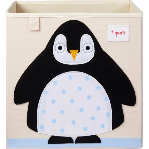 Sprouts Aufbewahrungsbox Pinguin 3 - Zubehör für Kinderzimmer, stilvolle und langlebige Aufbewahrungsbox, die Kinder zum Aufräumen motiviert und als dekoratives Element dient.