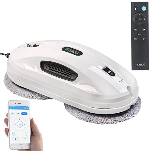 Produktbild Sichler Haushaltsgeräte Hobot Fensterputzroboter: HOBOT-368 Intelligenter Fensterputz-Roboter mit Fernbedienung und App (Elektrischer Fensterroboter, intelligente Glasreinigungsroboter)